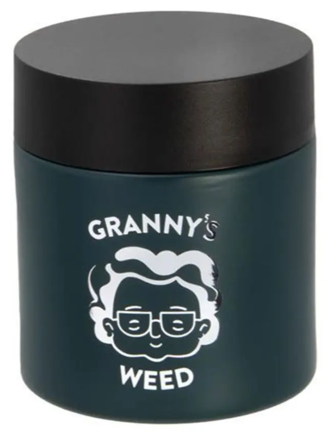 Γυάλινο Βάζο Granny's Smellproof Jar 120ml (4oz) με Γυαλί UV - Κλείνει Αεροστεγώς (Πράσινο)