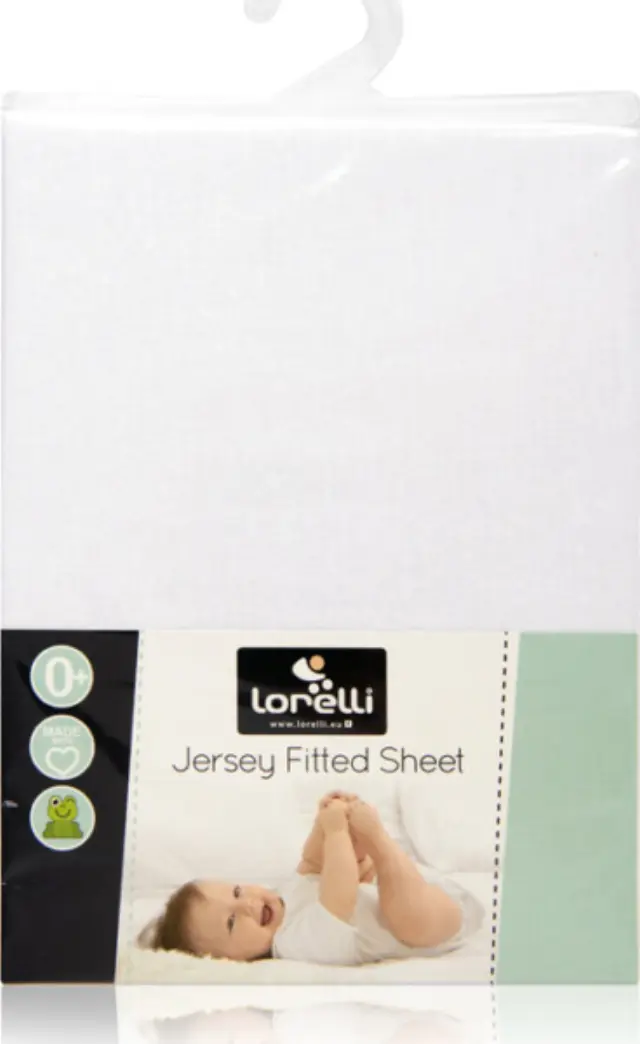 Κατωσέντονο 60*120 Ζέρσεϊ Με Λάστιχο Lorelli White 20050070001