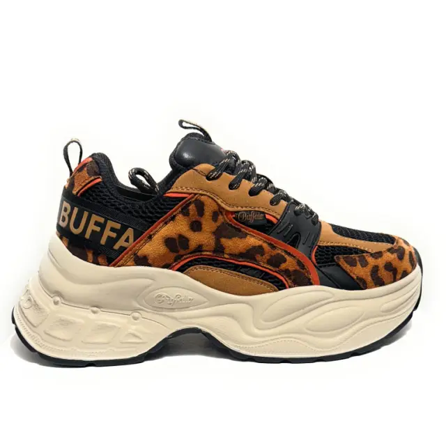 Γυναικεία Sneakers Buffalo Yuno BNPD00016355 Beige/Black/Leo Animal Print - 37