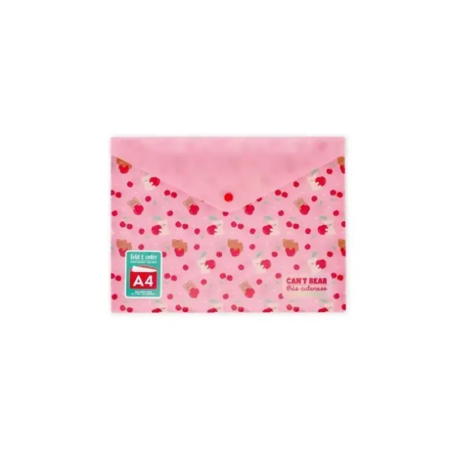 Φάκελος Κουμπί Α4 Fold & Order Teddy Cherry Pfb0004 Legami