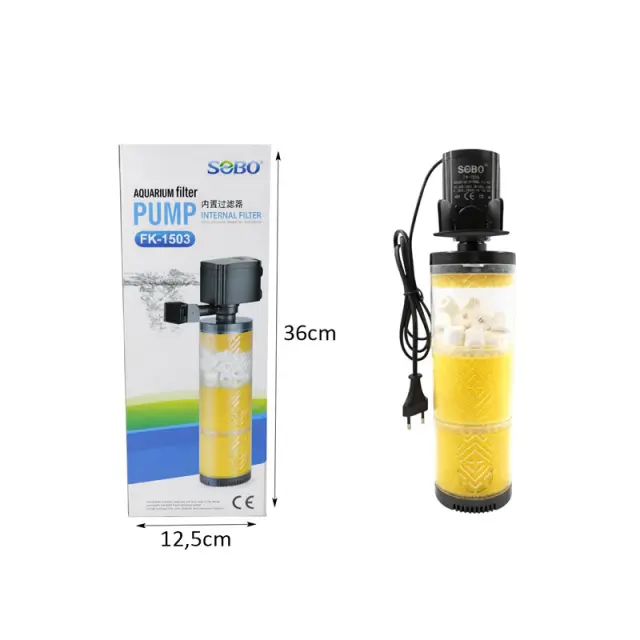 SOBO Εσωτερικό Φίλτρο Ενυδρείου FK-1503 - Aquarium Filter Pump 088065 2
