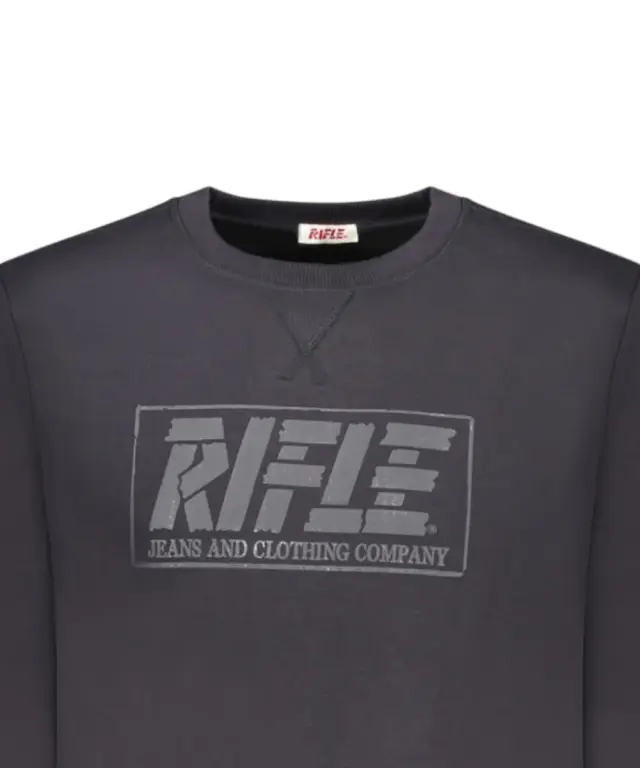 Rifle Jeans - Ανδρική Μπλούζα Φούτερ Regular Fit RFF415-BLU Μπλε Σκούρο 3