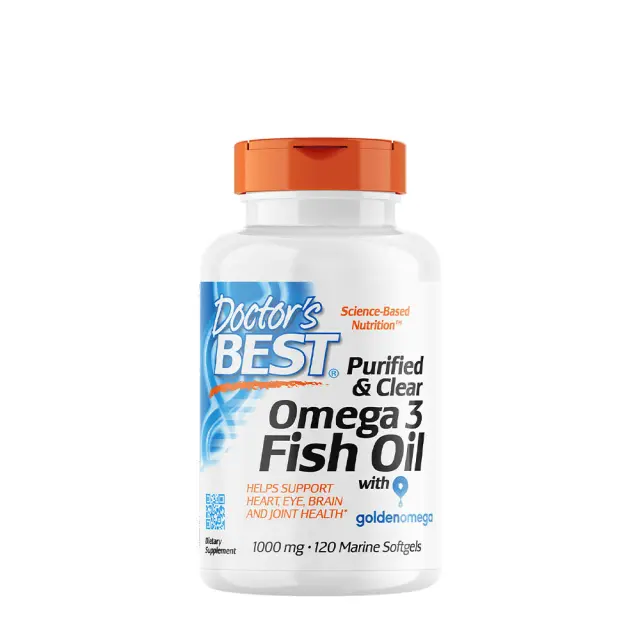 Doctor's Best Purified & Clear Omega 3 Fish Oil 1000 mg