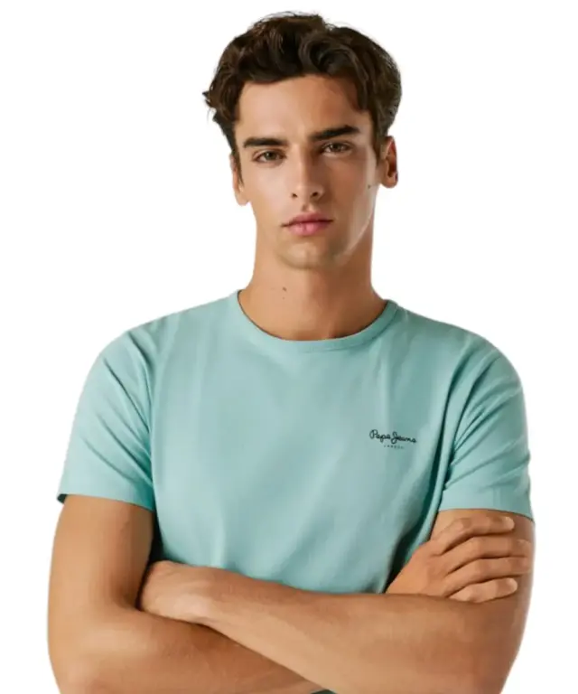 Pepe Jeans - Ανδρικό T-shirt Original Basic PM5010180-518 Μπλε Ανοιχτό 2