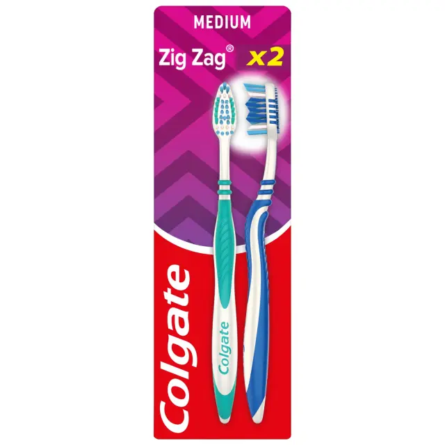 Colgate Zig Zag Οδοντόβουρτσα 2τμχ