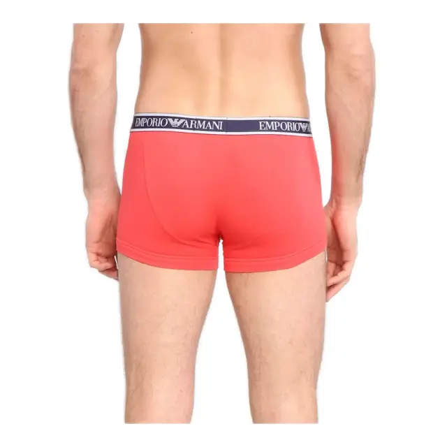 Emporio Armani Ανδρικό Boxer Stretch Cotton Trunks - Τριπλό Πακέτο, Χρώμα Eclisse-Bitter-Bianc - L 3