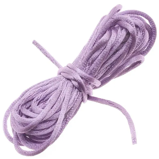 Ποντικοουρά Κορδόνι Σατέν Ø1mm, Lavender ~4.5m