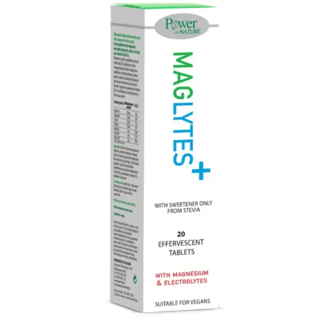 Power of Nature Maglytes with Magnesium & Electrolytes Mαγνήσιο & Hλεκτρολύτες, 20eff.tabs