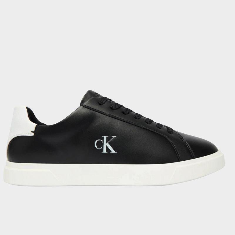 Calvin Klein - Γυναικεία Sneakers Low Pro Cup Laceup Lth Moire HW0HW02845-0GM Μαύρο - 40
