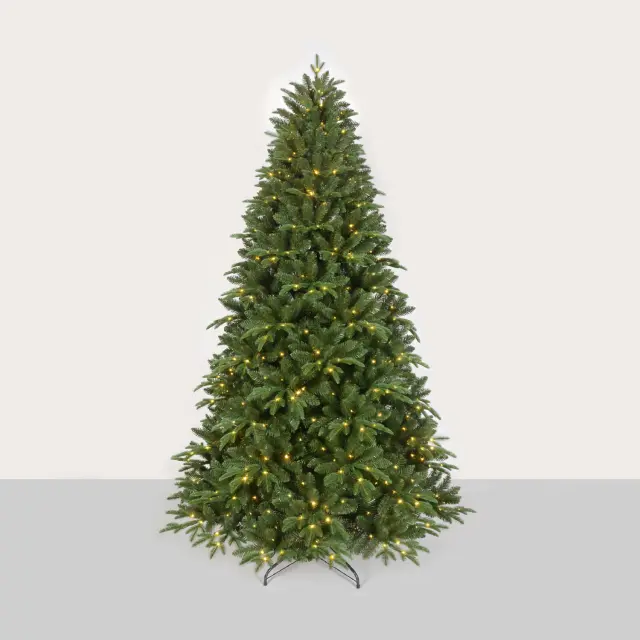 XMAS ΔΕΝΤΡΟ PE/PVC PRE-LIT ΠΡΑΣΙΝΟ 6W 350LED WW IP44 220-240V ΑΝΤΑΠΤΟΡΑΣ 1.5M ΚΑΛΩΔΙΟ / XPRELITTR180
