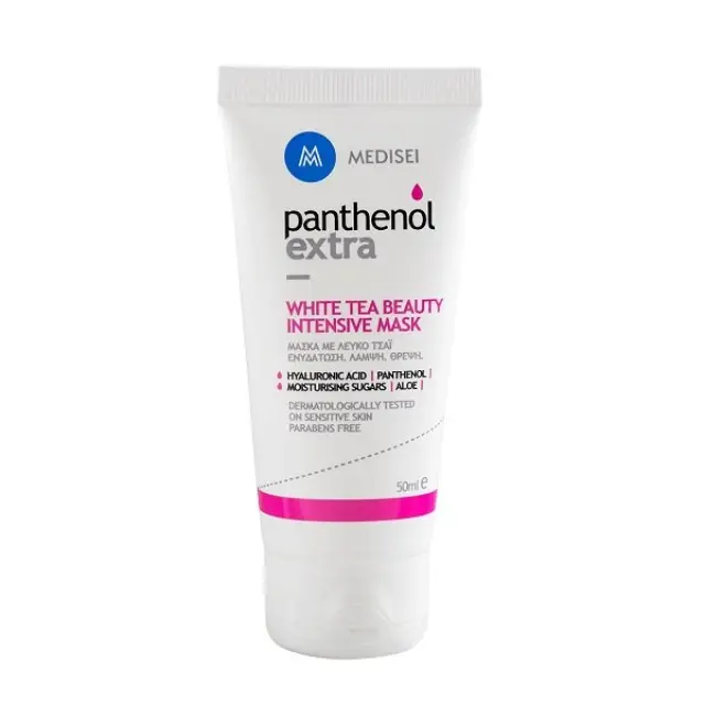 Medisei Panthenol Extra White Tea Beauty Μάσκα Προσώπου με Λευκό Τσάι 50ml