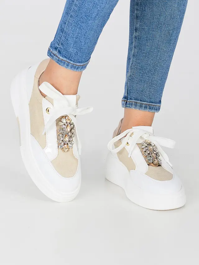 Comart Sneakers Γυναικείο HT Μπεζ ART/5582 BIANCO 2