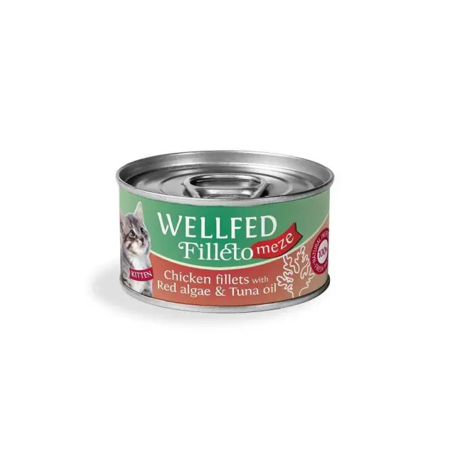 Wellfed Filleto Meze Κονσέρβα για Γατάκια με Κοτόπουλο 70gr