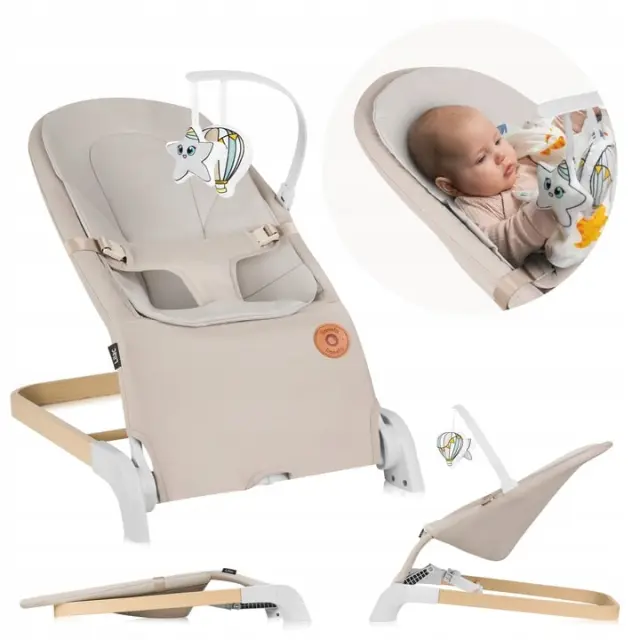 Lionelo Lilac Βρεφικό Ρηλάξ Beige Sand
