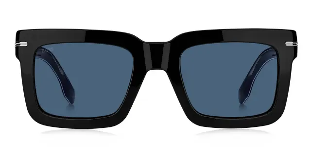 Hugo Boss Ανδρικά Γυαλιά Ηλίου με Μαύρο Σκελετό και Μπλε Φακό BOSS 1501/S INA/KU 3