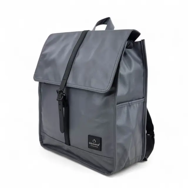 Αδιάβροχο Σακίδιο Πλάτης με Καπάκι Diplomat Brooklyn BR307. 15lt (34x32x14cm) - Μαύρο 2