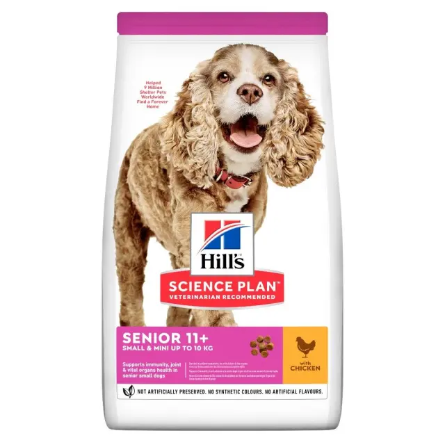 Hill s Science Plan Senior 11+ Small & Mini Ξηρά Τροφή Σκύλου με Κοτόπουλο 1.5kg