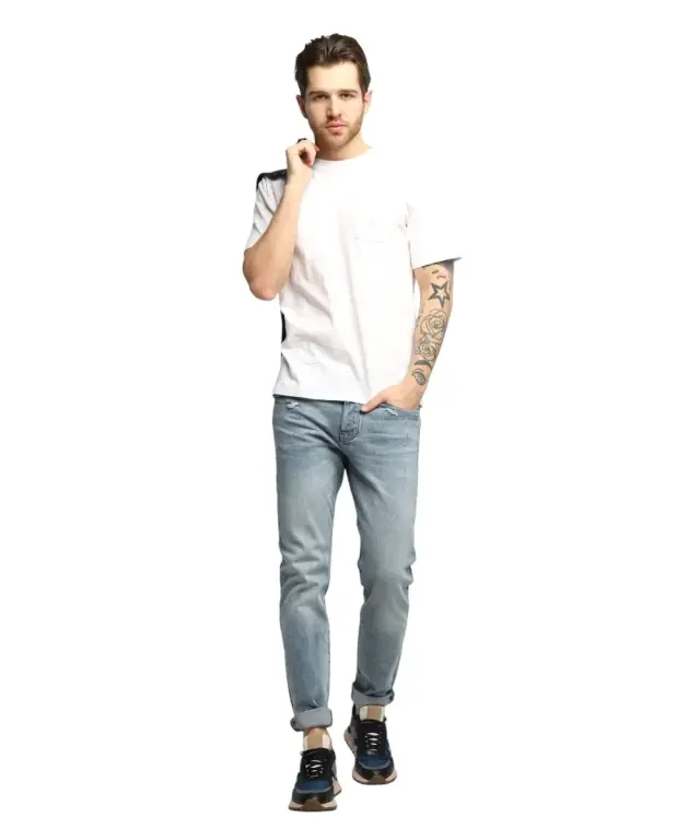 La Martina - Ανδρικό T-Shirt Regular Fit TMR006-JS259-00001 Λευκό 2