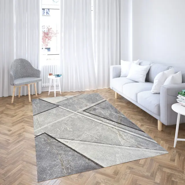 Χαλί 200x290 Premium Viopros Ντένβερ Γκρι Πολυπροπυλένιο