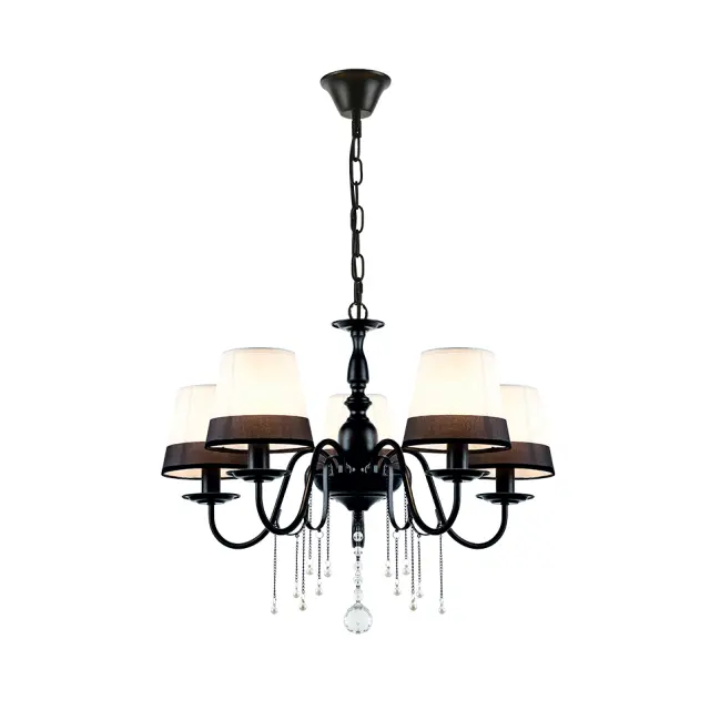 AcaLight Offer NETTO ΦΩΤΙΣΤΙΚΟ ΚΡΕΜΑΣΤΟ ΜΑΥΡΟ ΜΕΤΑΛΛΙΚΟ ΣΥΜΒΑΤΙΚΟ 5ΧΕ14 IP20 Φ630Χ900mm