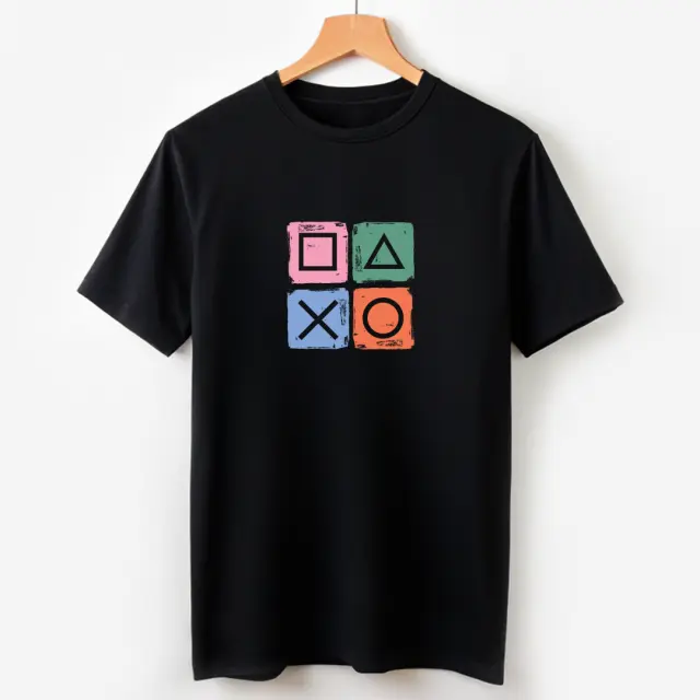 T-shirt Noshame® Μαύρο με τύπωμα Playstation - 122319 - XXL 3