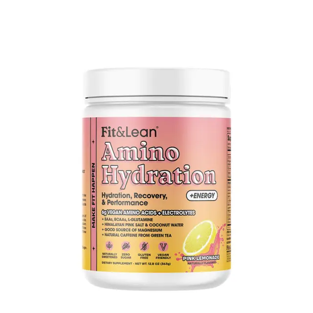Fit & Lean Amino Hydration & Energy Pink Lemonade, 363 g