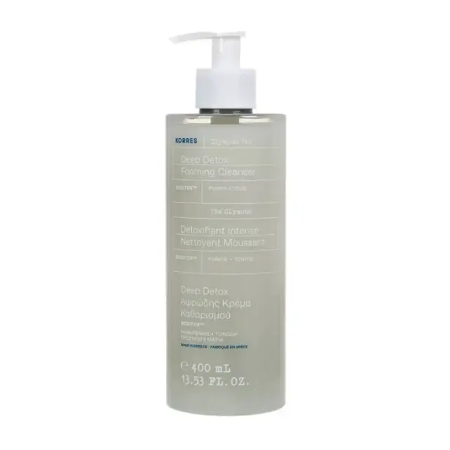 Korres Olympus Tea Deep Detox Αφρώδης Κρέμα Καθαρισμού Προσώπου 400ml