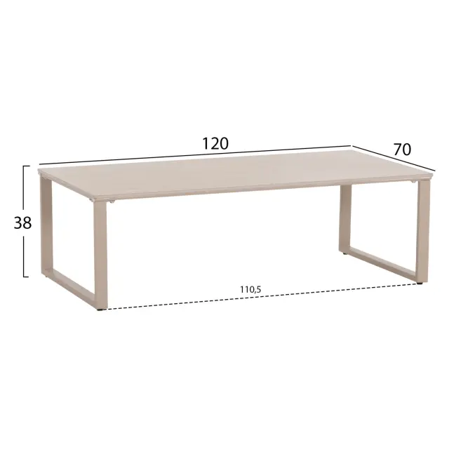 ΤΡΑΠΕΖΙ ΣΑΛΟΝΙΟΥ 2ΤΜΧ FB918365.02 ΜΠΕΖ ΠΟΔΙΑ--SINTERED STONE ΣΕ ΤΡΑΒΕΡΤΙΝΑ 120x70x45Υεκ 3
