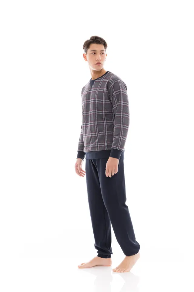 W-M694 - Type - PYJAMA JACQUARD GREY PLAID - M 2