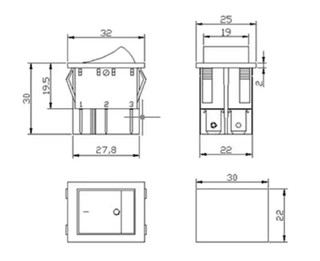 Διακόπτης οχημάτων On/Off - R-F13210A-24-1U - 180943 2