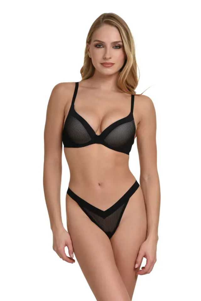Miss Rosy Linea Σουτιέν Με Ελαφριά Επένδυση Μαύρο