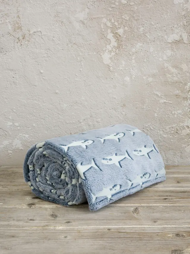 Κουβέρτα Κούνιας 110X140 Fleece Kocoon Sharky 2