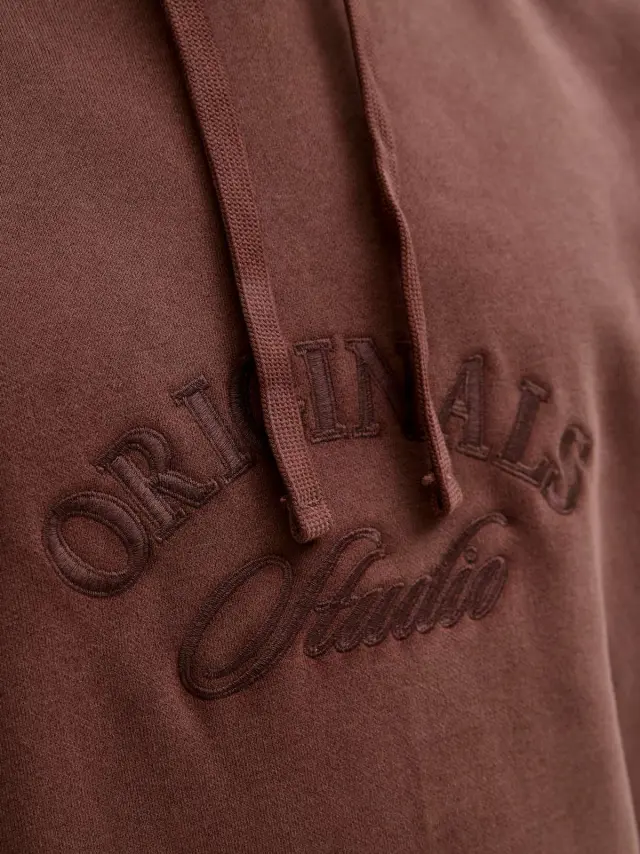 JORBLEECKER BRANDING SWEAT HOOD BF Deep Mahogany 2