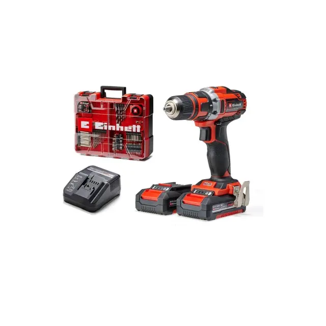 Einhell TE-CD 18/40 - Σετ κρουστικό δραπανοκατσάβιδο με 64 εξαρτήματα σε βαλίτσα μεταφοράς (4513992)+EXTRA ΔΩΡΟ