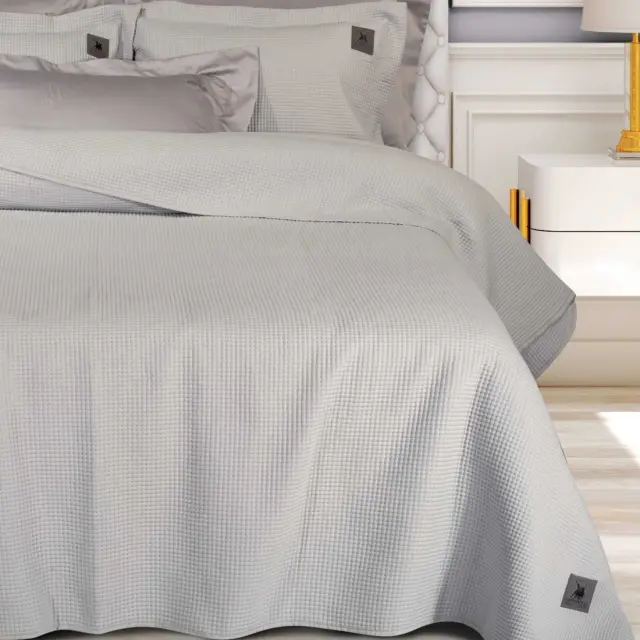Κουβερλί King Size Greenwich Polo Club 3977 Light Grey 240x250 2