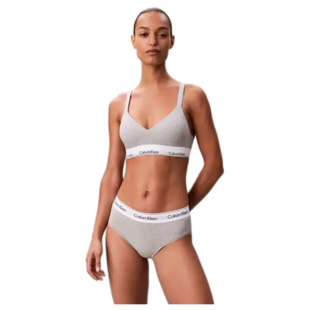 Calvin Klein Γυναικείο Μπουστάκι Lift - Icon Cotton Modal, Χρώμα Grey Heather 2