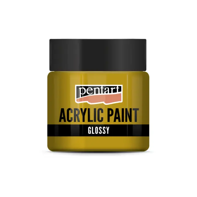 Χρώμα ακρυλικό Glossy (Γυαλιστερό) 50ml Pentart, Ώχρα