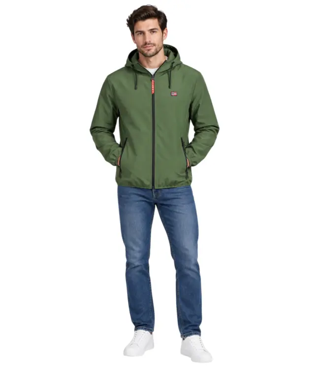 Norway Nautical School - Ανδρικό Μπουφάν Soft Shell 833921-ARMY Πράσινο 2