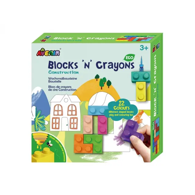 Avenir Blocks’n’Crayons – Construction, 12τμχ