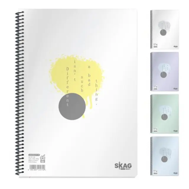 Skag Τετράδιο Σπιράλ University PP Α4 2Θ / 125727 (Skag)