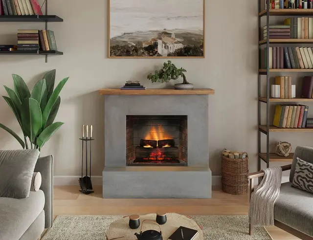 Ηλεκτρικό Τζάκι TAGU Rolf PowerFlame 2 με ισχύ 1400W, Wi-Fi, ρυθμιζόμενο θερμοστάτη και διαστάσεις 110x35x100cm