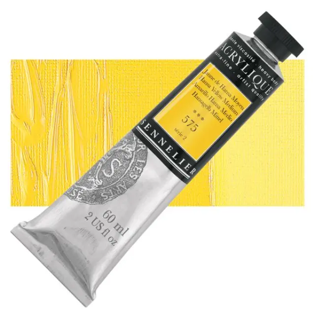 Ακρυλικό Sennelier Extra Fine - 575 Hansa Yellow Medium S2 - 60ml