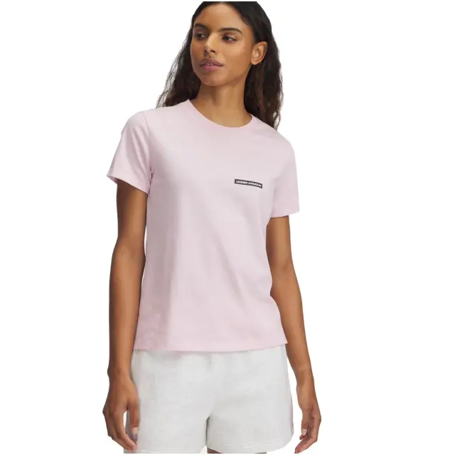 Under Armour Rival Outline T-Shirt (1389719-647) - Ροζ - S