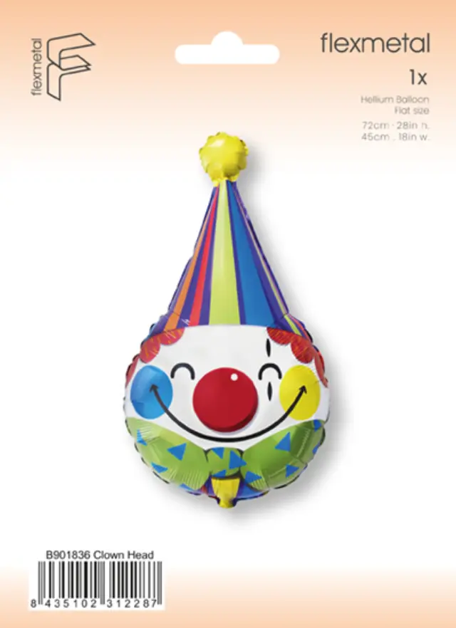 Μπαλόνι Φοιλ Σχήμα Κεφάλι Κλόουν / 72 εκ Clown