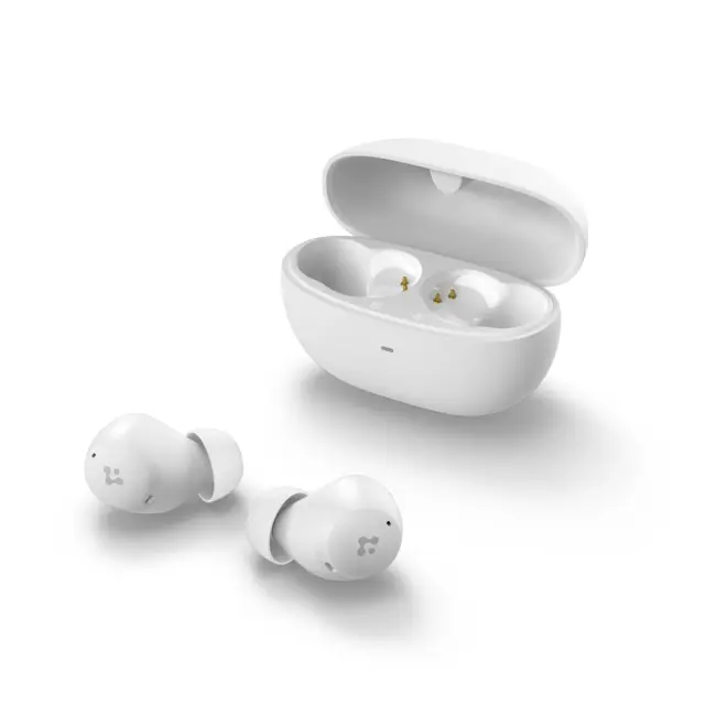 Spigen® SA2401 In-ear Bluetooth Ακουστικά με Θήκη Φόρτισης-White 3