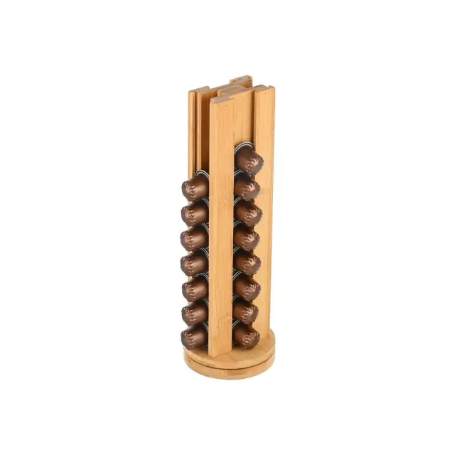 Estia Βαση για Καψουλες Espresso Bamboo Essentials 36 Θεσεων Περιστρεφομενη