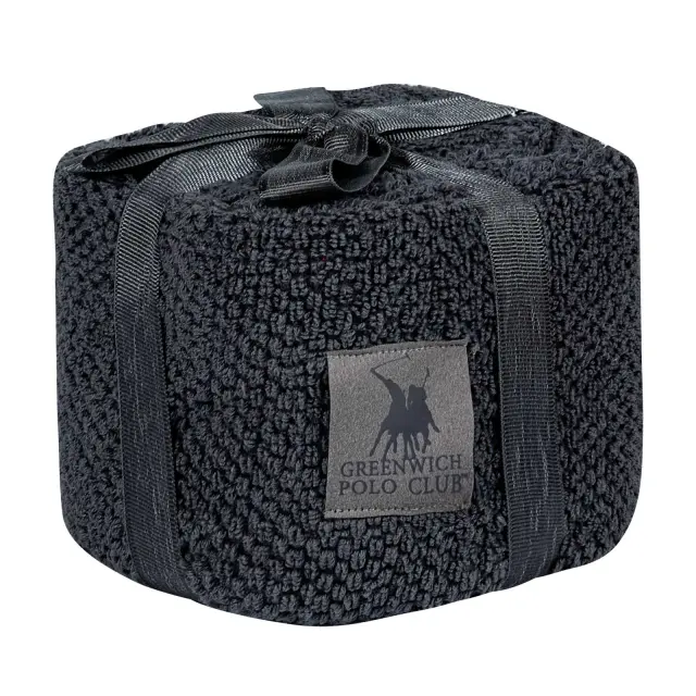 Σετ 4Τ Λαβέτες 30x30 Σε Καλαθάκι Essential Greenwich Polo Club 4106 Dark Grey 100% βαμβακερό 2