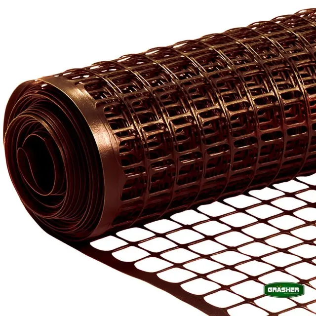 Grasher Πλέγμα μπαλκονιού πλαστικό 225 gr/m (Ρολό) 1,2x50m Καφέ / 101956