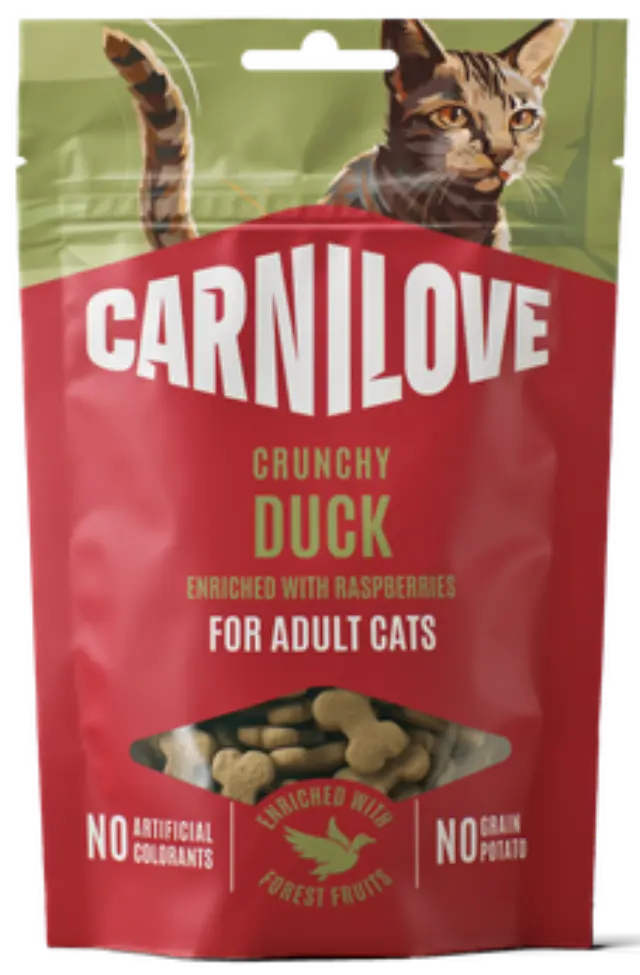 Carnilove Cat Crunchy Snack Duck-Raspberries 50gr
