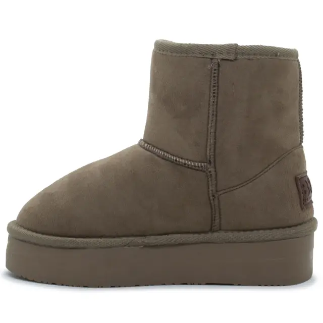 Μπότα B&W Taupe με γούνα BWSH543001 - 40 3